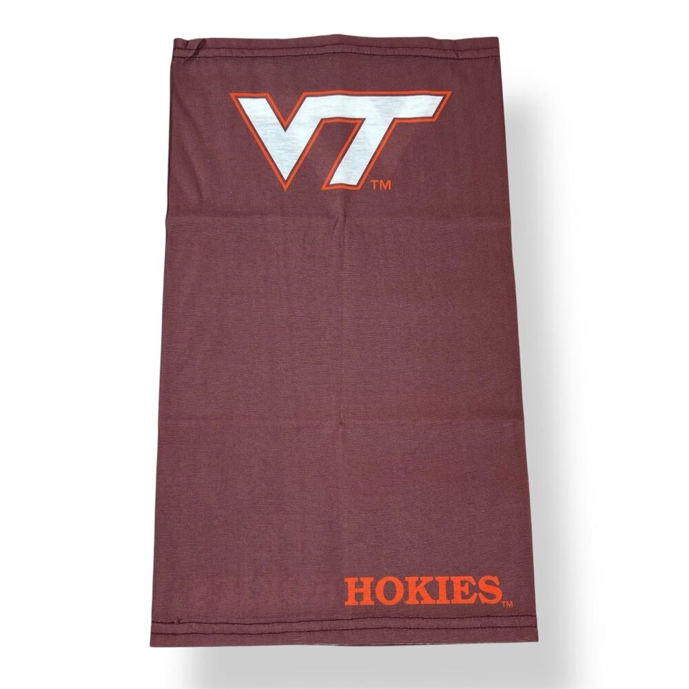 Virginia Tech Hokies Gaiter Big Logo Maroon Scarf Balaclava Neck Cover Face Mask